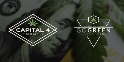 Banner of Capital 4 Cannabis and Go Green Processing to be displayed at Southwest Cannabis Conference and Expo at Scottsdale monthly event MITA Event on Aug. 23, 2017.