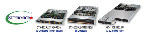 Supermicro lança servidores Ultra all-flash 20 NVMe em 1U e o novo JBOF 32 NVMe em 1U