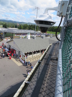 AXIS Q6034-E PTZ Dome Network Camera ‘watching’ the concourse between stadiums at the Little League World Series in Williamsport, PA.