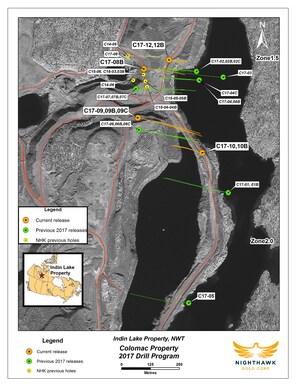 Nighthawk Intersects 145.75 Metres of 3.33 gpt Gold (uncut), Including 22.70 Metres of 6.68 gpt Gold (uncut) and 10.80 Metres of 12.19 gpt Gold (uncut) at Colomac; Step Out Drilling Expands