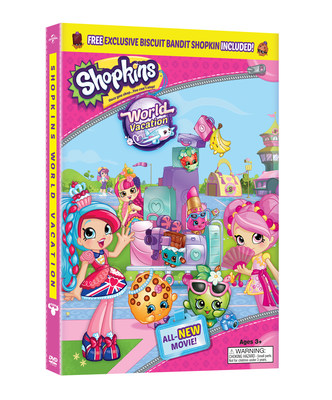 FULL SET OF STICKERS X225 WORLD VACATION SHOPKINS 
