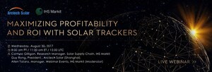 Arctech Solar fará parceria com a IHS Markit em um webinar ao vivo sobre rastreadores no dia 30 de agosto