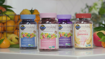 Leading nutrition brand Garden of Life and Alicia Silverstone — actress, New York Times best-selling author and health advocate — together announce an exciting innovation to their industry-leading mykind Organics line of vitamins. New mykind Organics Gummy vitamins are the first full-line of gummy multivitamins to be Certified USDA Organic, Non-GMO Project Verified, and made from real organic fruit and whole-food vitamins — offering a deliciously innovative way for the entire family to get their