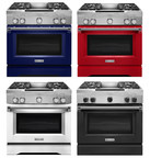 KitchenAid Brings Signature Colors To Commercial-Style Ranges