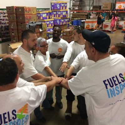 Faurecia employees in Taylor, Michigan spend time at their local food bank partner, Gleaners Food Bank of South East Michigan
