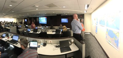 The Home Depot activated its hurricane command center as Hurricane Harvey made landfall. Photo provided by The Home Depot Story Lab