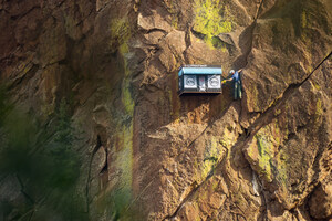 World's Most Remote Pop-Up Shop Opens on Sheer Rock Wall