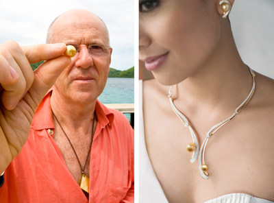 Jacques Branellec, Group President & CEO, Jewelmer (left); Jewelmer Joaillerie’s Guimard necklace, (right)