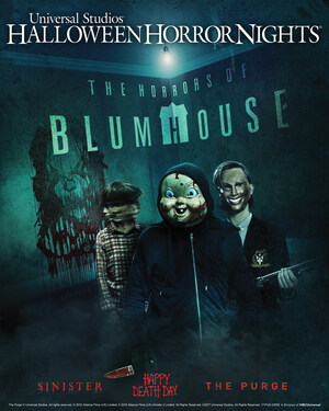 Beginning September 15, "The Horrors of Blumhouse" Takes Possession of Universal Studios' "Halloween Horror Nights" in Two New Mazes Inspired by Acclaimed Contemporary Horror Producer Jason Blum's Blockbuster Movies