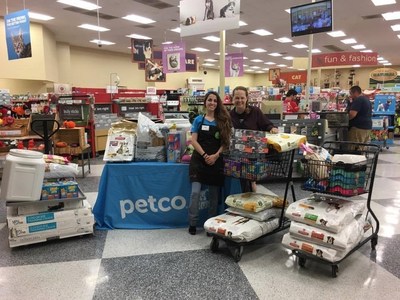 Petco Foundation donates supplies to local animal welfare organizations across the country.