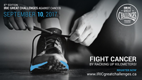 Help fight cancer by racking up kilometres! (CNW Group/Institut de recherche en immunologie et en cancérologie de l'Université de Montréal)