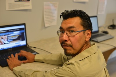 Joshane Fiddler, online learner, Sandy Lake First Nation (CNW Group/Contact North)