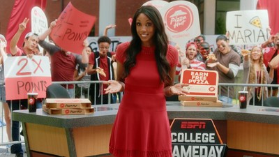 Pizza Hut is partnering with the newest host of ESPN College GameDay, Maria Taylor, to give college football fans a chance at winning free Pizza Hut pizza for a year. Starting Saturday, Sept. 2, Hut Rewards members tuning-in to ESPN College GameDay each week will get their shot at winning a year’s supply of Pizza Hut pizza simply by signing up at GameDay.PizzaHut.com.