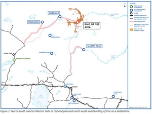 Marten Falls First Nation's North-South Road Goes to the Community and Eventually to Ring of Fire