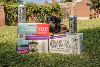 For every specially marked eight-pack of Urban Underdog American Lager sold at area retailers from Sept. 1 through Oct. 21, Purina will donate $3 to the Petfinder Foundation to help offset adoption fees at area shelters giving pet lovers and beer lovers alike a simple way to help local adoptable pets find forever homes.