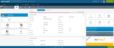 The new Transaction Summary feature in zipForm® Plus allows agents to enter property, listing and purchase information all in one place.