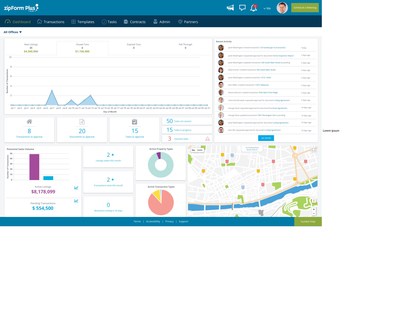 The zipForm® Plus Broker Dashboard equips broker administrators with a suite of oversight and reporting tools for managing multiple agents and office locations at a time.