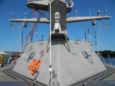 Brooms fly from the future USS Little Rock’s mast signifying a clean sweep of the ship’s sea trials. LCS 9, the fifth Freedom-variant built by Lockheed Martin and Fincantieri Marinette Marine, completed acceptance trials with the highest score of any Freedom-variant LCS to date. She will be delivered to the Navy and commissioned later this year.