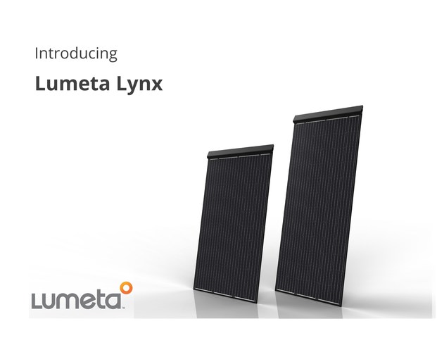 Lumeta Solar™ Unveils Lumeta Lynx™ Zero Penetration, Low Profile Solar Modules