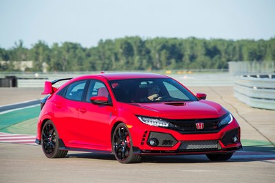 The 2017 Honda Civic Type R, along with other sporty variants, helped Civic to an 11.2 percent sales increase in August. (PRNewsfoto/American Honda Motor Co., Inc.)