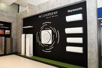 Skyworth showcases its intelligent air conditioner series with both air conditioning and cleaning functions at IFA 2017