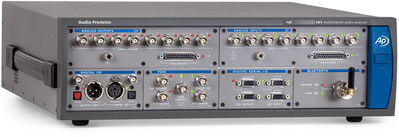 Audio Precision's APx585 audio analyzer supports eight analog channels (in and out) as well as digital I/O such as PDM, Digital Serial, and Bluetooth.