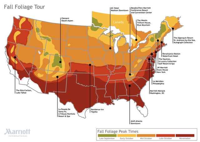 Map A Fall Foliage Tour This Autumn Season