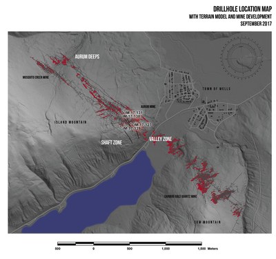 Drillhole Location Map (CNW Group/Barkerville Gold Mines Ltd.)