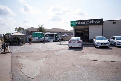 Sept. 2, 2017 – The Enterprise Rent-A-Car Mobile Emergency Response Vehicle, a portable, state-of-the-art branch office, was deployed to 4665 N Braeswood Blvd. in Houston to support relief efforts.