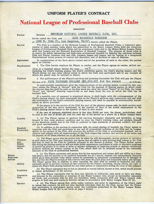 Jackie Robinson's Original Professional Baseball Contracts Being Offered For Sale By Goldin Auctions