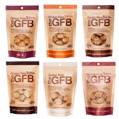 The Gluten Free Bar (GFB) expands product lineup with introduction of new, grab-and-go Bites. (PRNewsfoto/The Gluten Free Bar (GFB))