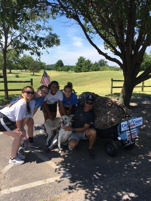 Man and Two Dogs Hike Across America to Raise Support for Wounded Warrior Project