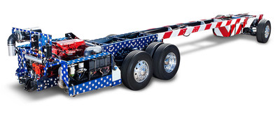 Spartan Motor's American Flag-Wrapped Entegra Cornerstone K3 605 Chassis