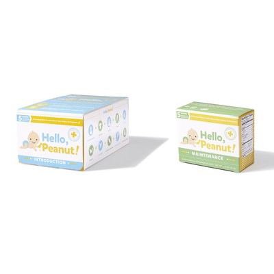 Hello, Peanut! is the only product of its kind to provide parents a simple and safe way to gradually introduce peanuts to their infants as young as five months of age to reduce the chance of a peanut allergy developing.