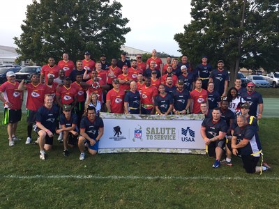 The NFL and USAA recently hosted an event supporting Wounded Warrior Project, at Hanscom AFB, to kickoff the 2017 football season!