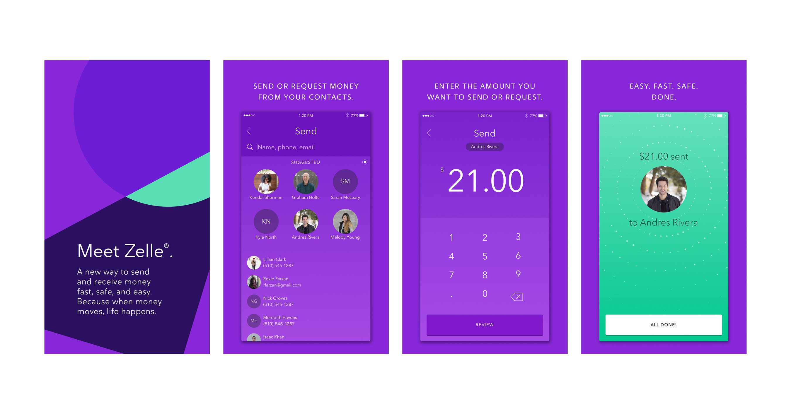 Zelle App Store Mockup Infographic