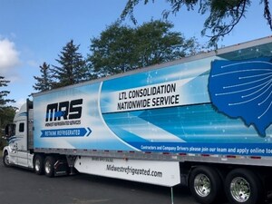 Wisconsin business partners deliver a truckload of Wisconsin Cheese to Houston, Texas