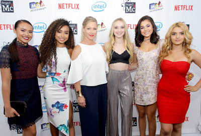 The cast of Netflix's Project Mc2 celebrate Part 5 of the series in Los Angeles