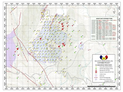 Figure 1: El Domo Deposit – Pierce Point Map (CNW Group/Salazar Resources Limited)