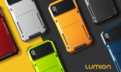 Designed for Convenience - the Chinook card case carries up to 5 cards and the iPhone X in a bright protective shell