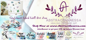 AbstractAnnessa.com Releases "Saw Wheat" Quote Wall Décor Line