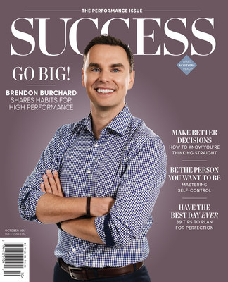 In the October issue of SUCCESS, personal-development visionary Brendon Burchard take Photo
