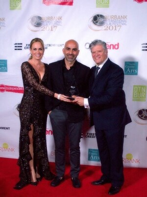 Natalia Denegri Celebrates Her Win As Film Producer At The Burbank International Film Festival