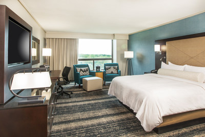 Transformed guest room at Boston Marriott Burlington