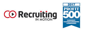 Recruiting in Motion Named on the 2017 PROFIT 500 for Second Consecutive Year