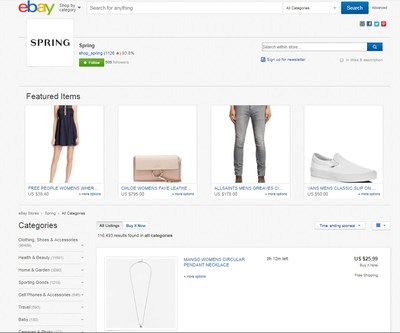 eBay and Spring partner to create ultimate one-stop shopping destination