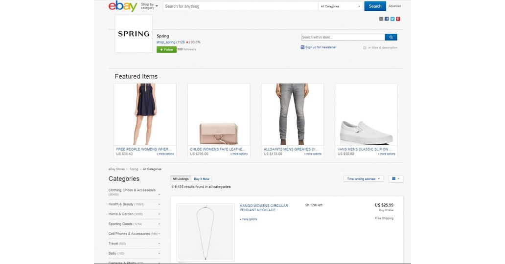 eBay and to Ultimate One-Stop Destination