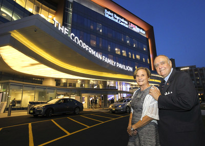 Leon and Toby Cooperman at the Ribbon Cutting for the Cooperman Family Pavilion on September 7, 2017 at Saint Barnabas Medical Center, an RWJBarnabas Health facility, in Livingston, New Jersey.