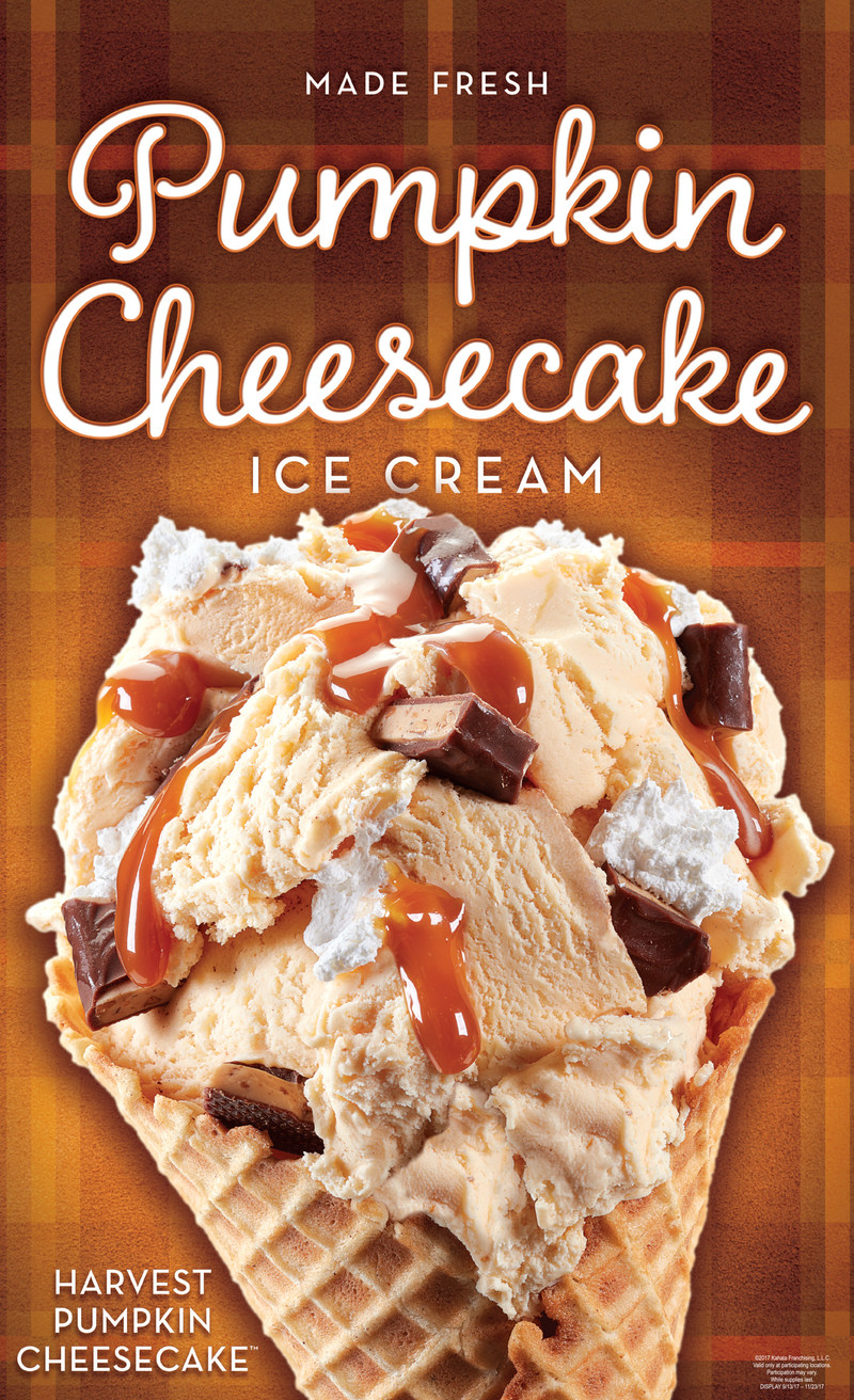 Fall Returns To Cold Stone Creamery With Pumpkin Cheesecake Ice Cream