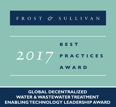 2017 Global Decentralized Water & WasteWater Treatment Enabling Technology Leadership Award